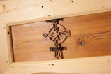 Free Shipping, Wood Casket, Pine Coffin, Casket Rope Handles, Pine Casket, Custom Coffin, Knotty Pine Casket, Cemetery Coffin,Funeral Casket
