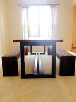 Wood Slab Table, Reclaimed Wood Dining Table, Vintage Industrial Conference Table, Modern Farmhouse Conference Table, Farmhouse Dining Table