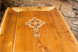 Free Shipping, Wood Casket, Pine Coffin, Casket Rope Handles, Pine Casket, Custom Coffin, Knotty Pine Casket, Cemetery Coffin,Funeral Casket