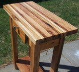 Kitchen Island, Butcher Block Island With Storage, Reclaimed Wood Butcher Block, Small Kitchen Island, Modern Farmhouse Cutting Board Island