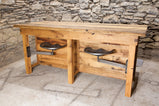 Kitchen island with seating - Custom wood island butcher block - Mid century modern butcher block island- Kitchen Furniture