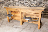 Kitchen island with seating - Custom wood island butcher block - Mid century modern butcher block island- Kitchen Furniture