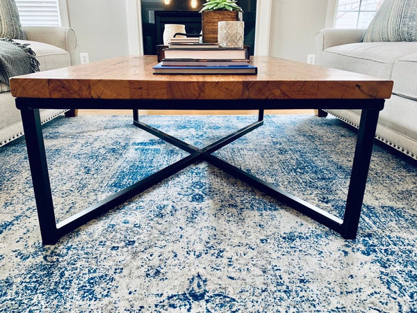 The Campbell Industrial Style Coffee Table, Extra Large Coffee