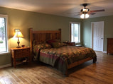 Reclaimed Wood Bed Frame, Cabin Bed, Solid Wood Platform Bed, Wormy Chestnut Bed Frame, Rustic Modern Bed, Wormy Chestnut Platform Bed, Boho