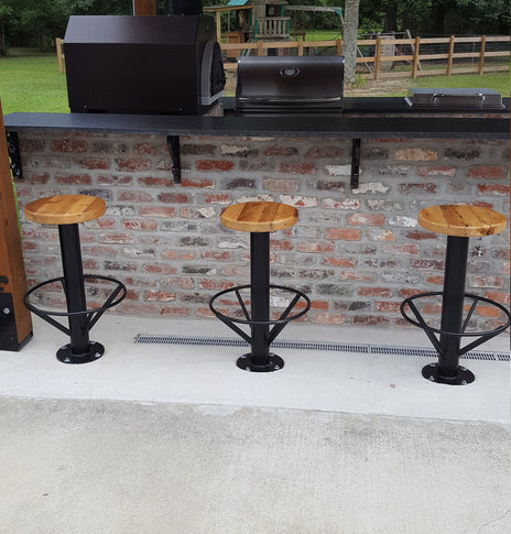 FREE SHIPPING - Outdoor Barstool, Bolt Down Bar Stool, Counter Stool, Patio Bar Stools, Outdoor Furniture, Counter Height Stool