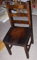 Dining Chair, Wood Rustic Kitchen Chair, Farmhouse Dining Chair, Reclaimed Wood Chair, Distressed Oak Chair, Dining Room Chair, Home Gift