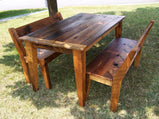 The Wormy Chestnut Relaxed Back Bench, Reclaimed Wood Bench, Barn Wood Bench, Hall Bench, Farmhouse Bench, Vintage Style Bench
