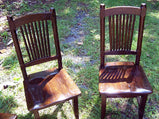 Dining Chair Rustic, Antique Wood Chair, Farmhouse Dining Chair, Oak Stool, Spindle Back Chair, Nostalgic Decor, Wooden Chair With Back