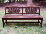 Reclaimed Wood Spindle Back Dining Bench, Antique Bench, Wood Bench, Rustic Bench, Spindle Bench, Deacons Bench, Custom Bench, Oak Furniture