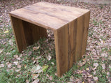 FREE SHIPPING - Wood Slab Desk, Reclaimed Wood Desk, Modern Slab Desk, Slab Table, Farmhouse Desk, Slab Side Table, Modern Office Wood Slab
