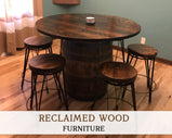 FREE SHIPPING Bar stools counter height industrial - Reclaimed wood bar stool with metal legs - Vintage style tall swivel pub stools