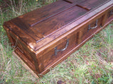 Wood Casket, Wood Coffin, Casket Handles Iron, Antique Coffin, Wood Box Casket, Custom Casket, Solid Wood Coffin, Funeral Casket, Adult