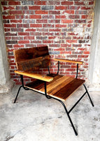 Wood Lounge Chair, Mid Century Modern Chair, Scandinavian Furniture, Industrial Lounge Chair, Rustic Modern Chair, Danish Chair, Arm Chair