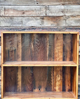 Reclaimed Wood Bookcase, Rustic Bookshelf, Solid Wood Bookcase, Industrial Bookcase, Wood Furniture, Shelving Unit, Large Bookcase, Wall