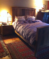 Cozy Country Reclaimed Wood Bed Frame, Rustic Bed Frame King, Solid Wood Bed Frame, Chestnut Platform Bed ,Reclaimed Wood Platform Bed