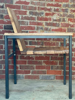 Industrial Executive Lounge Chair, Reclaimed Wood Office Chair, Metal Frame Chair, Furniture And Decor, Modern Lounge Chair, Retro Armchair
