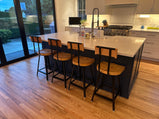 FREE SHIPPING- Swiveling Bar Stool With Back, Counter Stool, Scooped Seat Brewster, Tractor Seat Industrial Stool for commercial or home