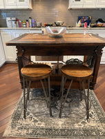 Counter Height Stool, Counter Stools, Industrial Bar Stools, Rustic Bar Stools /ICE CREAM/ Reclaimed Wood Stool, Modern Farmhouse Stools