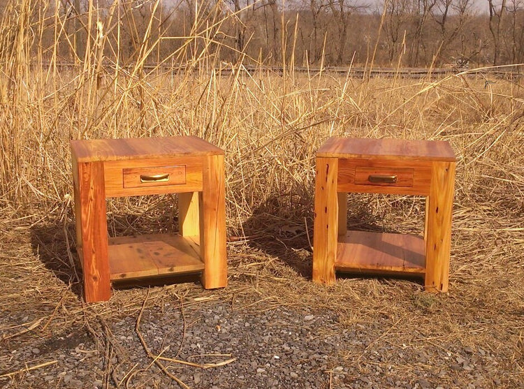 FREE SHIPPING - End Table With Drawer - Reclaimed Wood Furniture - The Parsons End Table