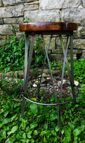 Counter Height Stool, Counter Stools, Industrial Bar Stools, Rustic Bar Stools /ICE CREAM/ Reclaimed Wood Stool, Modern Farmhouse Stools