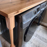 Custom Solid Reclaimed Oak Kitchen Island Countertop - Reclaimed Wood Oak Butcher Block Countertop - Handmade Kitchen Furniture And Decor