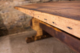 FREE SHIPPING - Trestle Table, Bavarian Trestle Dining Table, Barnwood Furniture, Reclaimed Wood Table, Wood Dining Table, Modern Farmhouse