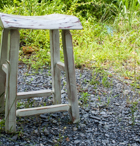Counter Height Stool, Bar Stools, Live Edge Bar Stool, Farmhouse Stool, Backless Stool, Cottage Stool, Distressed Furniture, Wood Stool