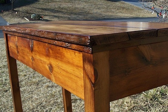 Wood Desk With Drawers, Industrial Desk, Home Office Desk, Antique Sty –  Strong Oaks Woodshop