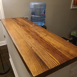 Custom Wormy Chestnut Island Kitchen - Reclaimed Wooden Butcher Block Countertop - Kitchen Solid Wood Counter Top