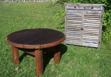 Outdoor Coffee Table, Rustic Coffee Table, Small Table, Circle Table, Barn Wood Table, Wood Coffee Table, Patio Table, Yard Coffee Table