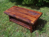 Rustic Coffee Table, Solid Wood Table, Pine Coffee Table, Heart Pine Coffee Table, Farmhouse Table, Indoor Coffee Table, Patio Furniture