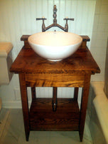FREE SHIPPING - Rustic Bathroom Vanity, Reclaimed Wood Vanity, Antique Vanity, Bath Vanity, Oak Bathroom Vanity, Bathroom Furniture