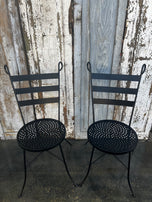 Wrought Iron Patio Chairs, Outdoor Dining Chairs, Set Of 2 Wrought Iron Chairs, Outdoor Patio, Garden Furniture, Vintage Outdoor Chairs