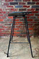 FREE SHIPPING - Outdoor Bar Stool, Metal Bar Stool, Welded Barstool, Tractor Seat Stool, Backless Bar Stool, Counter Height Stool, Table Top
