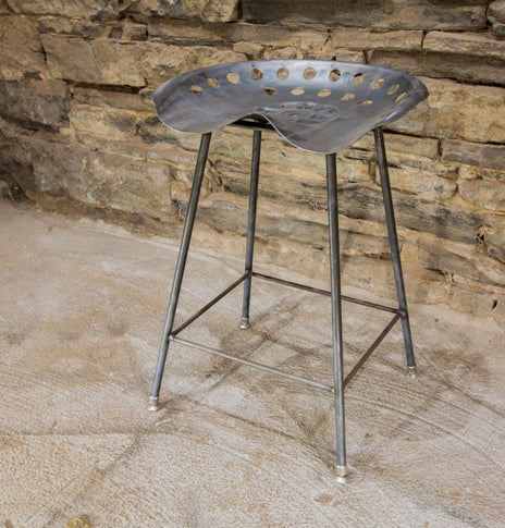 Tractor seat bar stool - Sturdy counter height bar stools - Backless metal bar stools