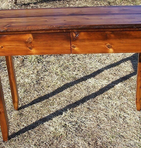 Console Table With Drawers, Wooden Writing Desk, Solid Wood Desk, Nostalgic Decor, Vintage Style Desk, Reclaimed Wooden Table, Side Table