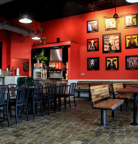 FREE SHIPPING - Bolted Down Bench With Back - Reclaimed Furniture For Restaurants - Wooden Bench With Back For Cafe