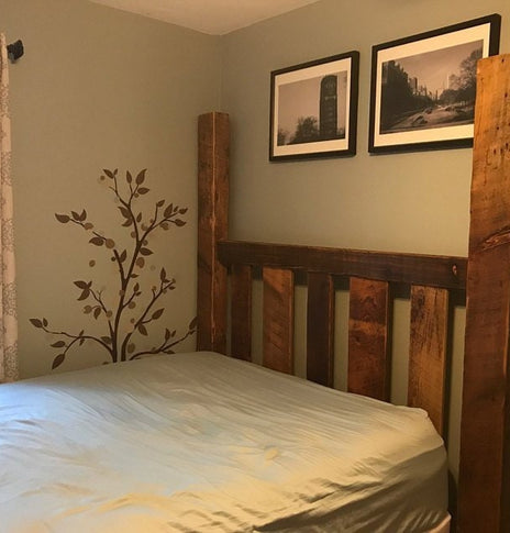 FREE SHIPPING! Four Poster Bed, King Bed Frame, Reclaimed Wood Bed, Wood Bed Frame, Queen Bed Frame, Bedroom Furniture, Solid Bed Frame