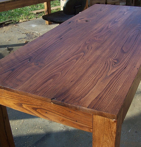 Wood Parsons Table, Small Dining Table, Reclaimed Wood Table, Kitchen Table, Rectangle Table, Rustic Table, Salvaged Wood Table,Solid Table