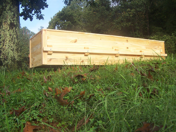 Handcrafted Pine Box Casket for Burial | Strong Oaks Woodshop