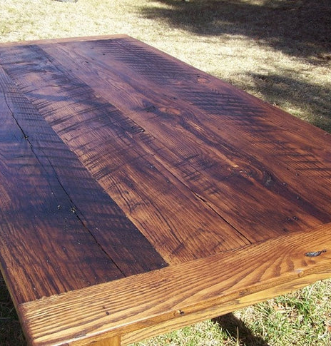 Wormy Chestnut Reclaimed Wood Dining Table, Farmhouse Table, Chestnut Extension Table, Reclaimed Wood Table, Rustic Chestnut Furniture