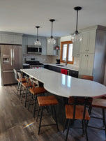 Bar stools with backs counter height - THE BREWSTER- Farmhouse rustic counter stools industrial -Stools reclaimed seat unique man cave decor