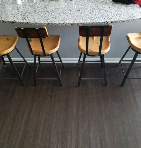 FREE SHIPPING- Swiveling Bar Stool With Back, Counter Stool, Scooped Seat Brewster, Tractor Seat Industrial Stool for commercial or home