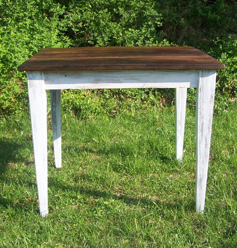 Wormy Chestnut Table, Kitchen Table, Wood Wormy Table, Wood Coffee Table, Painted Furniture, Kitchen Side Table, Living Room Table, Farm