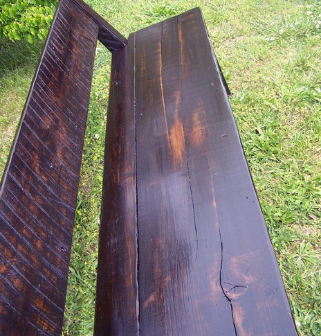 FREE SHIPPING - Dining Bench With Back, Wood Bench, Indoor Bench, Reclaimed Wood Bench, Farmhouse Bench, Entryway Bench, Hall Furniture