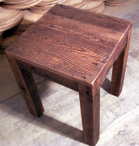 Solid Wood End Table, Parsons End Table, Wood Side Table, Nightstand Table, Bedside Table, Rustic Coffee Table, Primitive Table, End Table