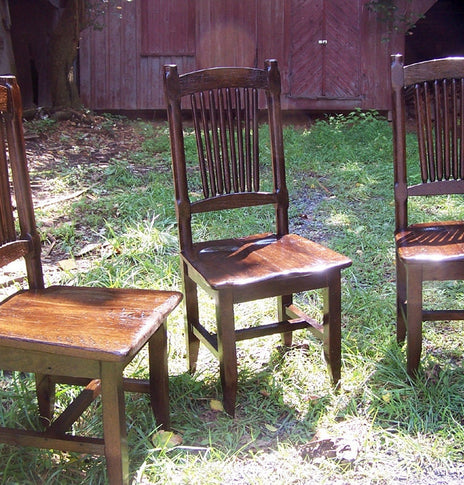 Dining Chair Rustic, Antique Wood Chair, Farmhouse Dining Chair, Oak Stool, Spindle Back Chair, Nostalgic Decor, Wooden Chair With Back