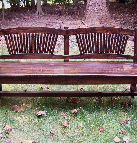 Reclaimed Wood Spindle Back Dining Bench, Antique Bench, Wood Bench, Rustic Bench, Spindle Bench, Deacons Bench, Custom Bench, Oak Furniture