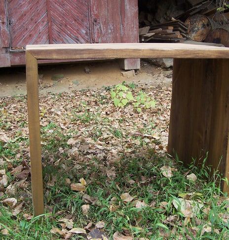 FREE SHIPPING - Wood Slab Desk, Reclaimed Wood Desk, Modern Slab Desk, Slab Table, Farmhouse Desk, Slab Side Table, Modern Office Wood Slab