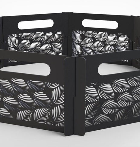 Custom Portable Fire Ring, Fire Pit, Camping Fire Ring, Fire Ring Customizable with Your Design or Logo, Octagon Fire Ring, Hexagon Fire Pit